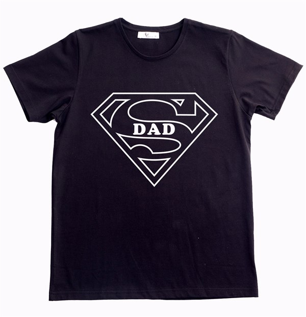 Super Dad Erkek Tişört - Siyah