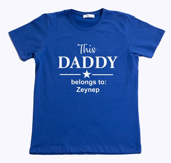 This Daddy Erkek Tişört - Mavi