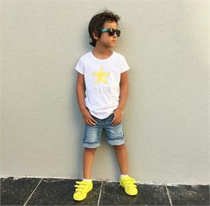 Sarı Star Çocuk Tişört
