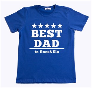 Best Dad Tişört - Mavi