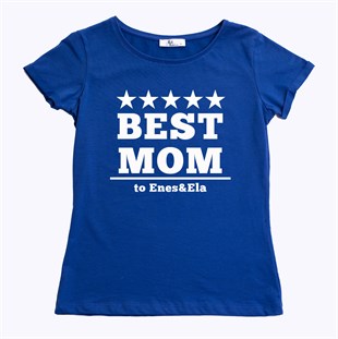 Best Mom Tişört - Mavi