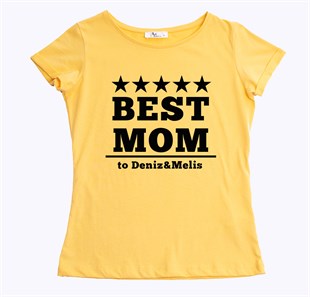 Best Mom Tişört - Sarı