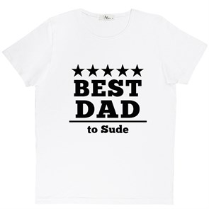 Kişiye Özel Best Dad Erkek Tişört