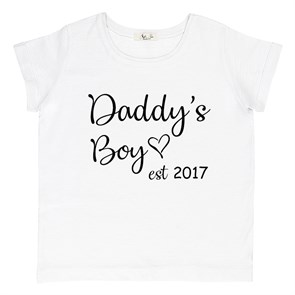 Kişiye Özel Daddy's Boy Çocuk Tişört 