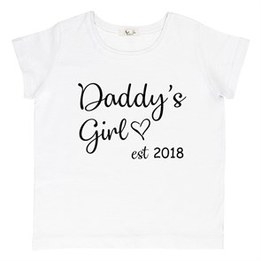 Kişiye Özel Daddy's Girl Çocuk Tişört 