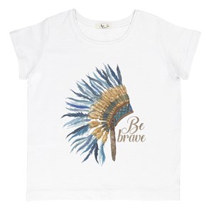 Mavi Tribal Çocuk Tişört