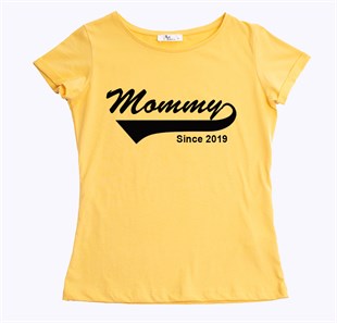 Mommy Since Kadın Tişört - Sarı