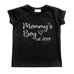 Mommy's Boy Tişört - Siyah