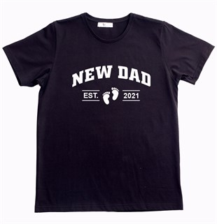 New Dad Erkek Tişört - Siyah