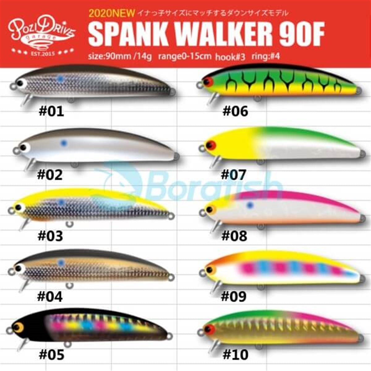 POZIDRIVE GARAGEPDG SPANK WALKER 90F