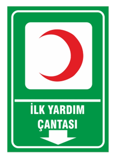İlk Yardım Çantası Aşağı Ok