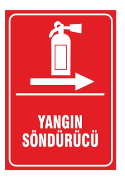 Yangın Söndürücü Sağa Ok