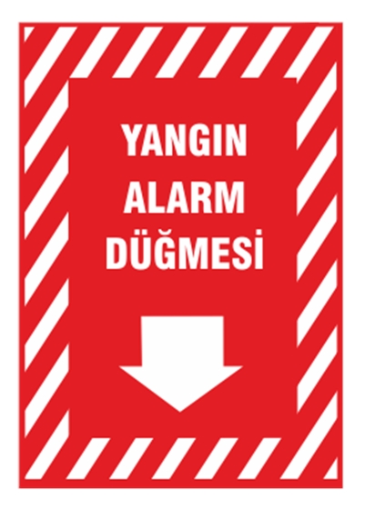 Yangın Alarm Düğmesi Aşağı Ok