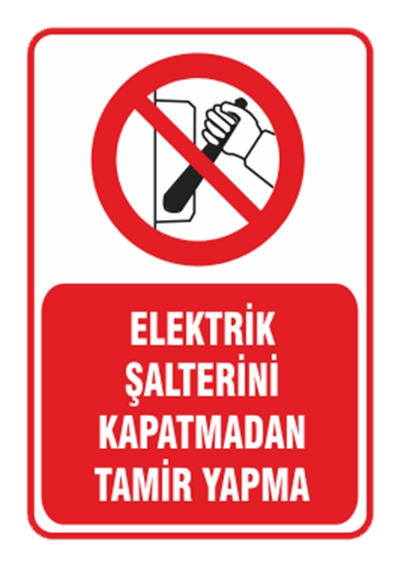 Elektrik Şalterini Kapatmadan Tamir Yapma