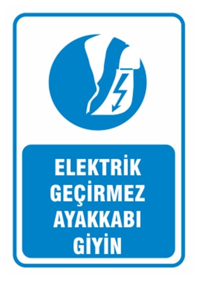 Elektrik Geçirmez Ayakkabı Giy