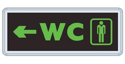 Çift Yönlü Led Bay WC Armatürü	