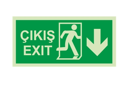 Exit çıkış Aşağı Ok Lümen