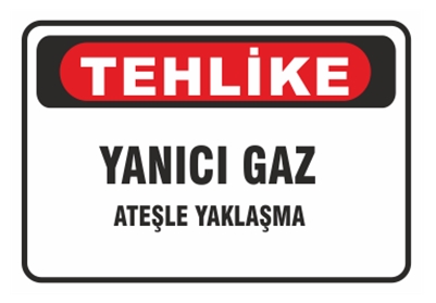 Yanıcı Gaz Ateşle Yaklaşma