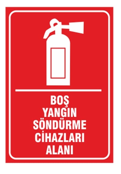 Boş Yangın Söndürme Cihazları Alanı