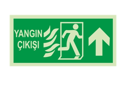 Yangın Çıkışı İleri ok Lümen