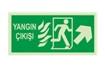 Yangın Çıkışı Sağ Üst Ok Lümen