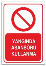 Yangında Asansörü Kullanma
