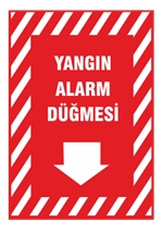 Yangın Alarm Düğmesi Aşağı Ok