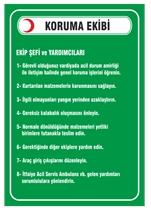 İlkyardım Koruma Ekibi Talimat
