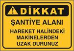 Şantiye Alanı Hareket Halinde Makine