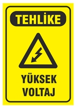 Tehlike Yüksek Voltaj