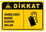 Tahriş Edici Madde Eldiven Kullan