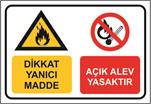 Dikkat Yanıcı Madde Açık Alev Yasaktır