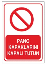Pano Kapaklarını Kapalı Tutun