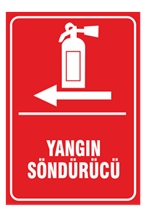 Yangın Söndürücü Sola Ok
