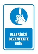Ellerinizi Dezenfekte Edin