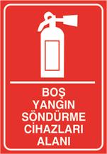 Boş Yangın Söndürme Cihazları Alanı