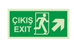 Çıkış Exit Sağ Üst Ok Lümen