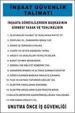 İnşaat Güvenlik Talimatı