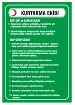 İlkyardım Kurtarma Ekibi Talimat