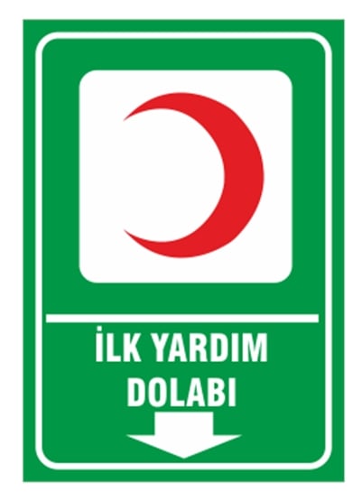 İlk Yardım Dolabı Aşağı Ok