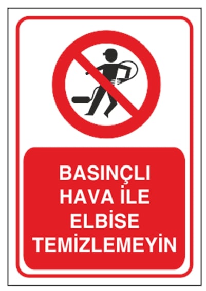 Basınçlı Hava ile Elbise Temizlemeyin