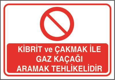 Kibrit ve Çakmak İle Gaz Kaçağı Aramak Tehlikelidir