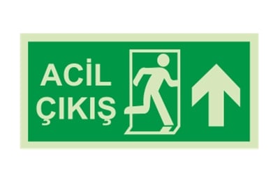 Acil Çıkış İleri Ok Lümen