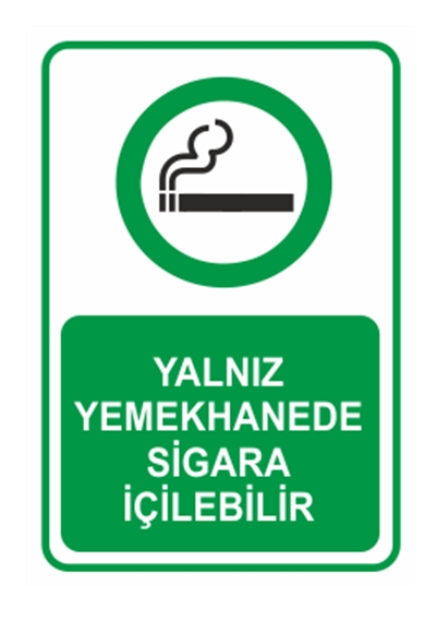 Yalnız Yemekhanede Sigara İçilebilir