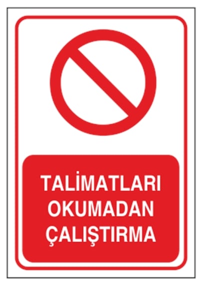 Talimatları Okumadan Çalıştırma