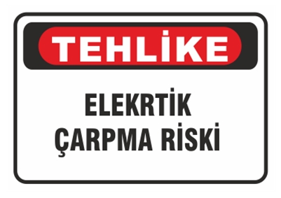 Tehlike Elektrik Çarpma Riski