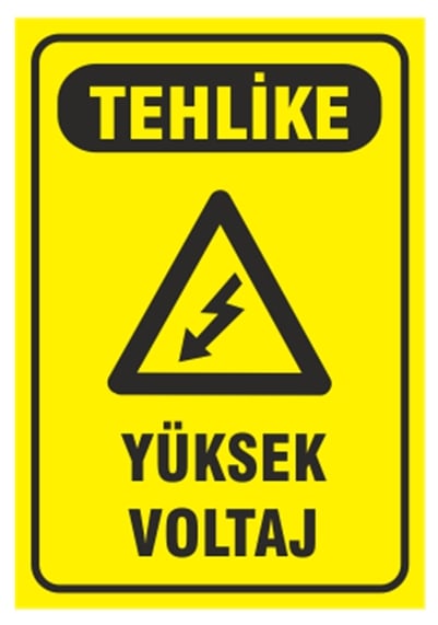 Tehlike Yüksek Voltaj