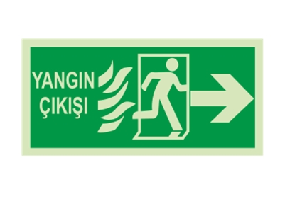 Yangın Çıkışı Sağ Ok Lümen