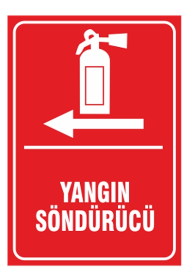 Yangın Söndürücü Sola Ok