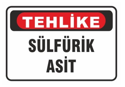 Tehlike Sülfürik Asit
